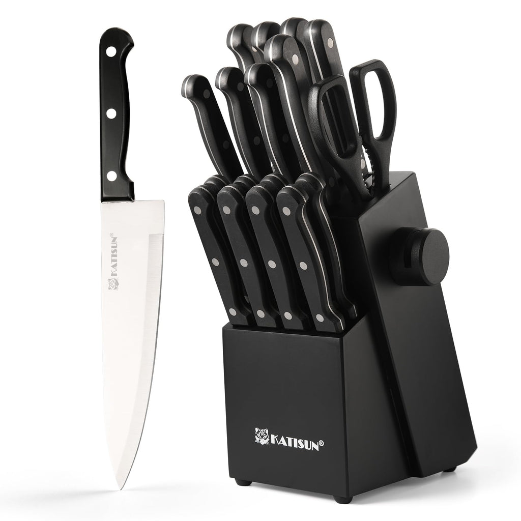 19 piece Knife Set German Steel Durable Dishwasher safe Kitchen Knife Set - Image 4