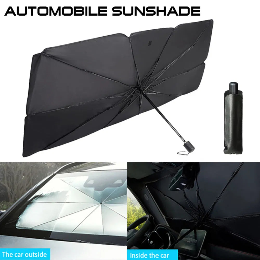51" car windshield sun shade product angle 10