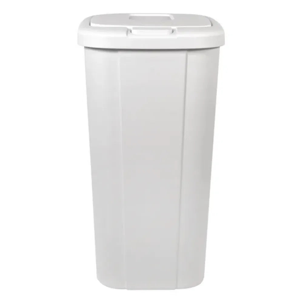 13.3 gal Touch Lid Trash Can White with Decorative Texture (2 Pack)(Shipment - Image 4