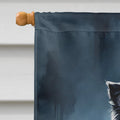 Border Collie Puppy Halloween House Flag Large Porch Sleeve Pole Decorative