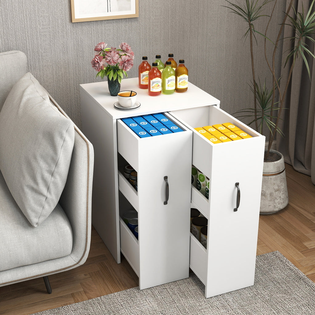 3-Tier Rolling Bookcase and File Storage Cabinet