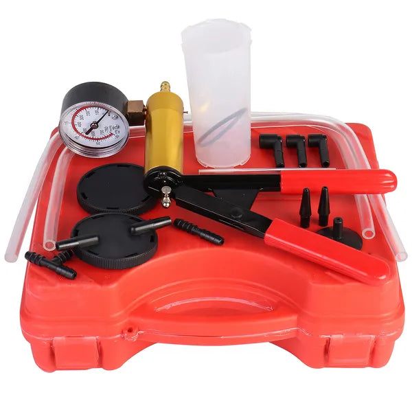 2 In 1 Brake Bleeder Kit Hand Held Vacuum Pump Test Set For Automotive With - Image 4