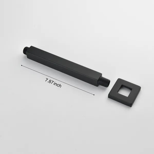 Shower Arm With Flange 1/2 NPT Tapered Threads Rain Shower Head Arm Ceiling - Image 3
