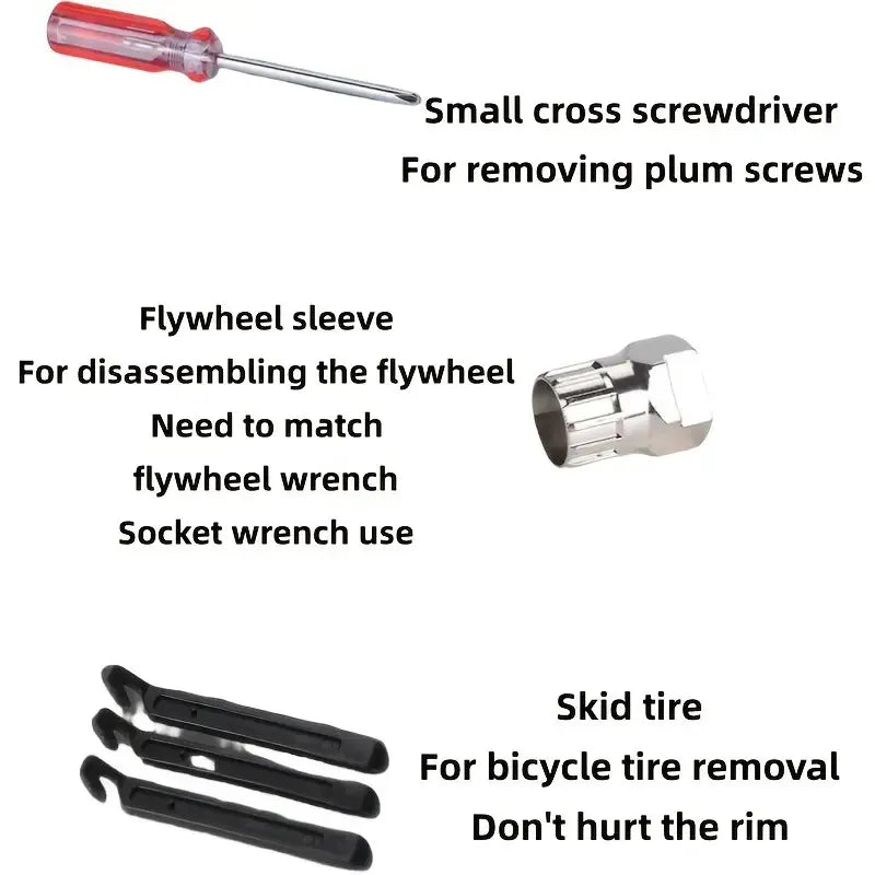 7 in 1 bicycle repair kit portable bottom bracket removal tool mountain bike - Image 4