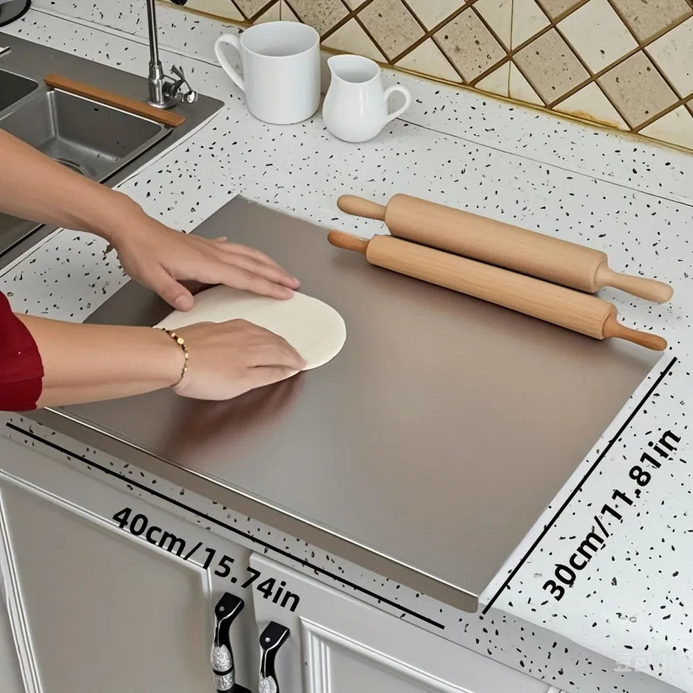 Stainless Steel Cutting Board For Kitchen Large 304 Chopping Boards With Lid - Image 8
