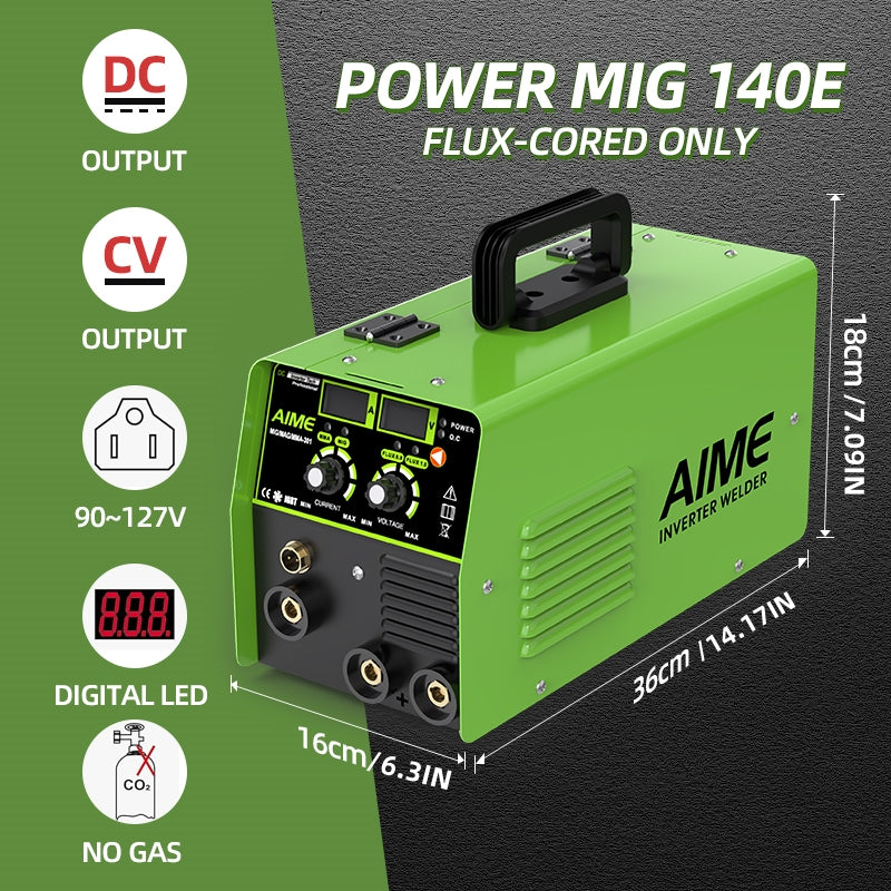 140A 3 In 1 MIG Welder Solid Wire MIG Lift TIG Manual Welding Equipment 10
