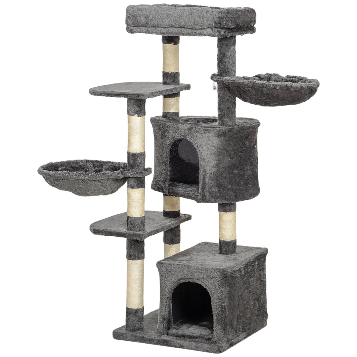 52.5" Cat Tree Tower with Scratching Posts Cat Condos Bed Platforms - Image 3