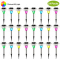 24packs solar garden lights outdoor in use lifestyle