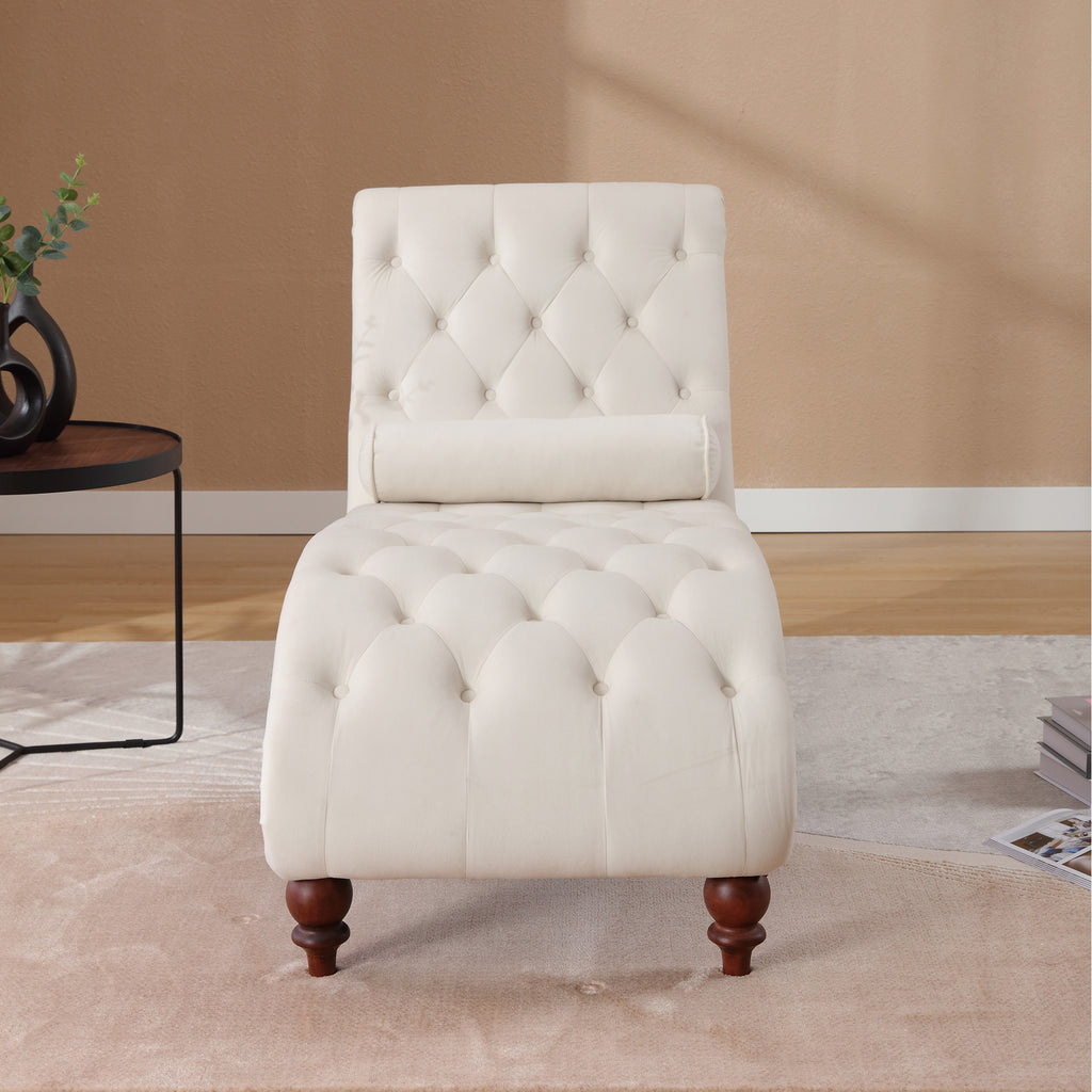 Classical Velvet Recliner Chair with Button Tufting & Silver Nailhead Trim - Image 5