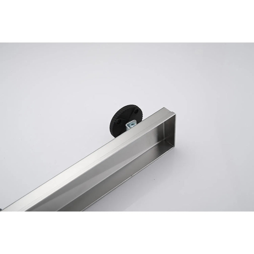 24 Inch Linear Shower Drain with 2 in 1 Flat & Tile Add Removable Cover 304 - Image 3