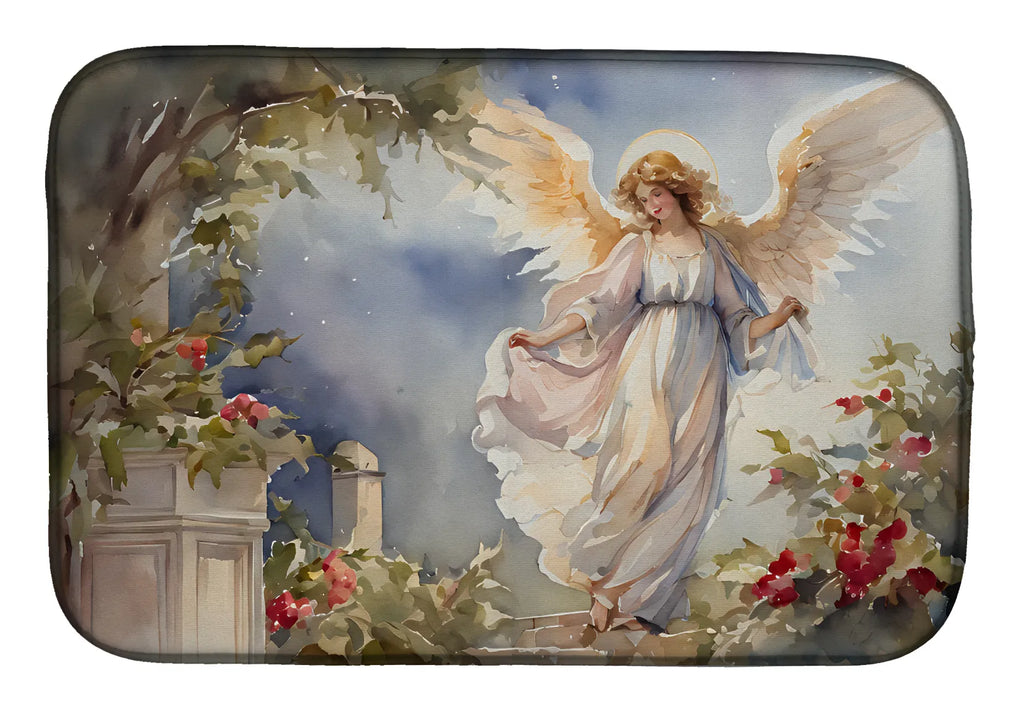 Christmas Angel Dish Drying Mat Absorbent Dish Drying Mat Pad for Kitchen - Image 3