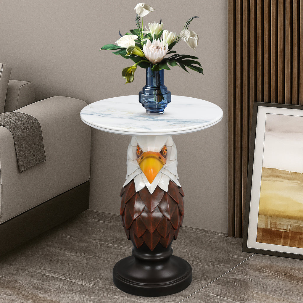 Eagle Head Accent Table Animal Statue End Tables Livingroom - Image 5