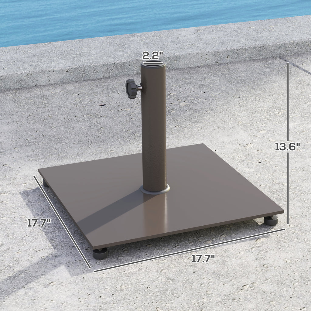 29-lb Square Patio Umbrella Base - Brown