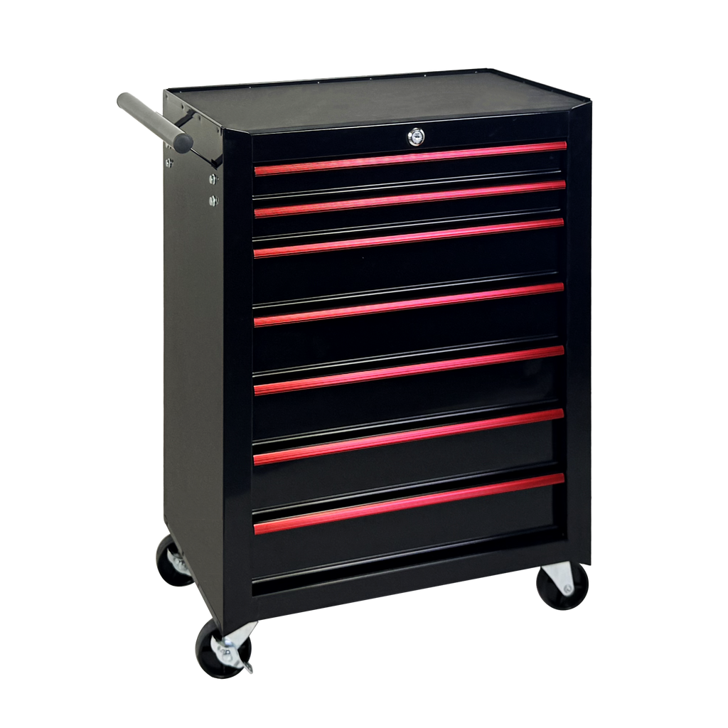 7 Drawer Rolling Tool Storage Cabinet With Detachable Top Tool Box Universal - Image 4