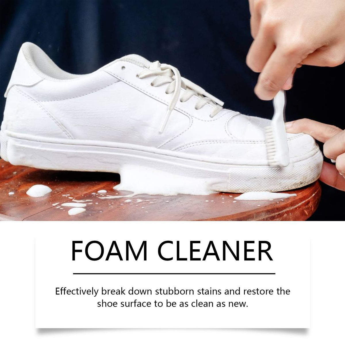 JAKEHOE Shoe Cleaning and Care Kit 100 ml with Brush Sponge and Towel - Image 2