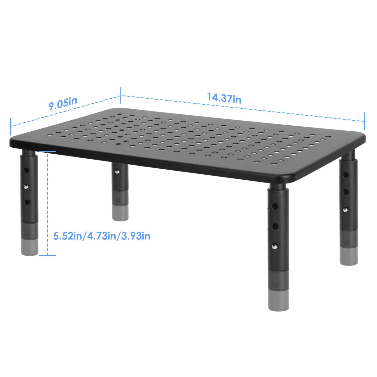 adjustable monitor riser stand 3level detail and structure