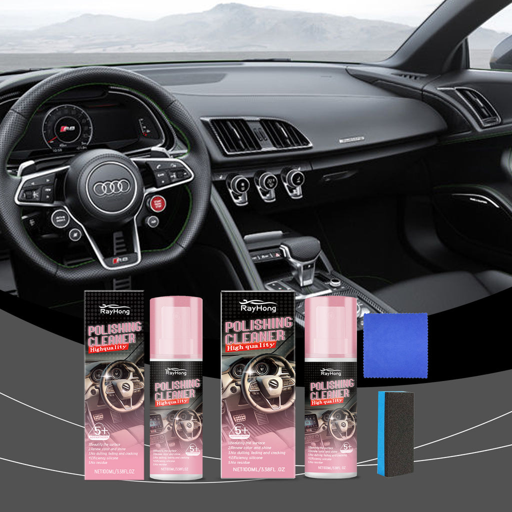 Interior Polish With Tools Leather Seat Care Cleaning Restoration Set 100ML - Image 3