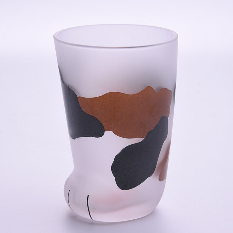 Creative Cute Cat Paws Glass Tiger Paws Mug Office Coffee Mug Tumbler - Image 3