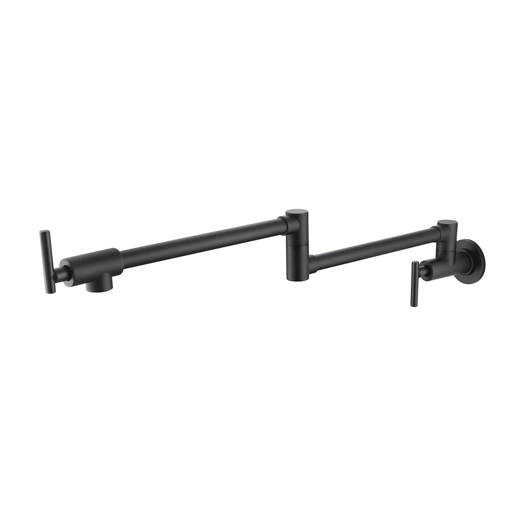 Pot Filler Faucet Wall Mount Matte Black - Image 3