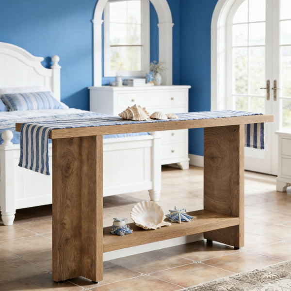 Metal Leg Entryway Console Table