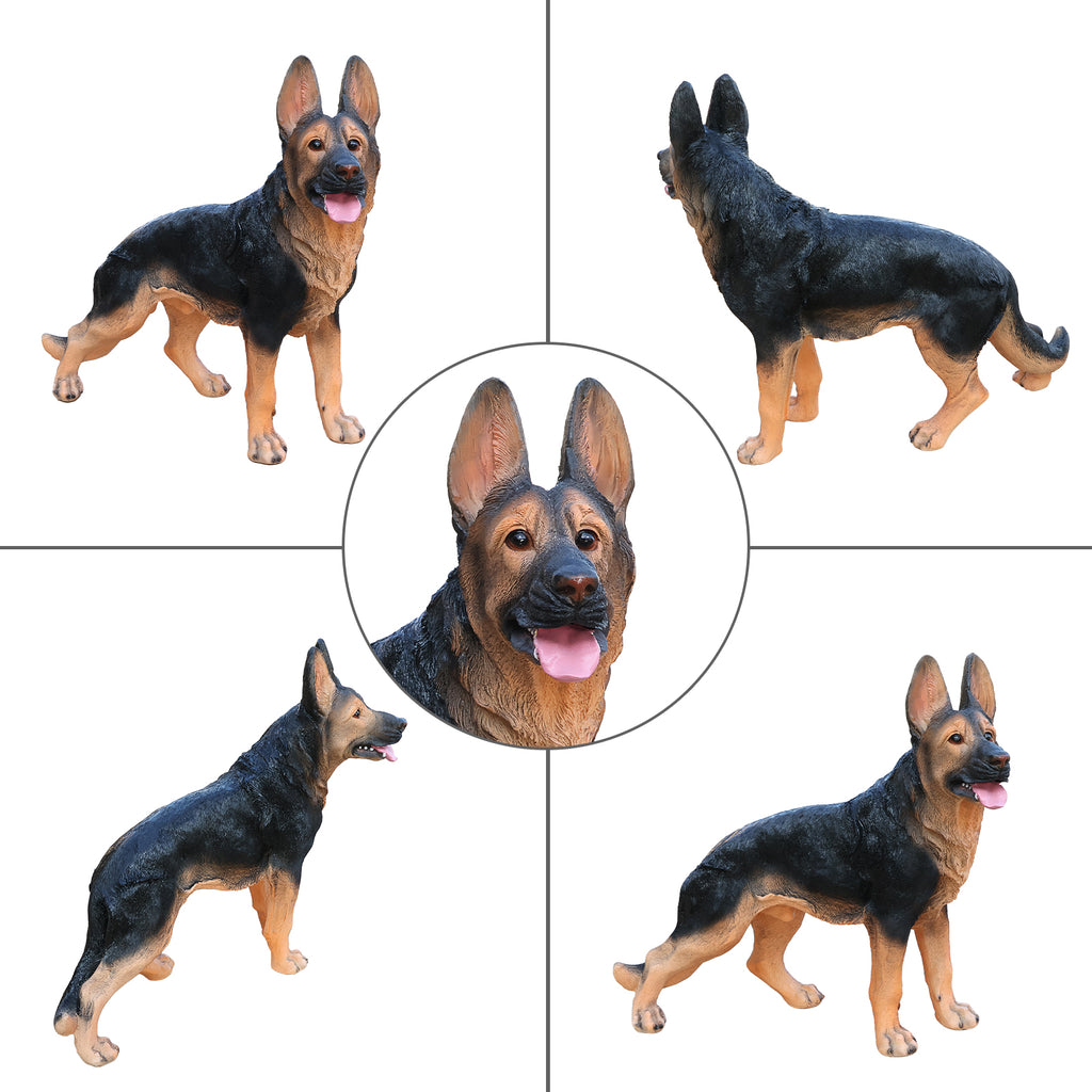 Outdoor German shepherd Dog Statue Greeter Garden Decor Cute Puppy Sculpture - Image 2
