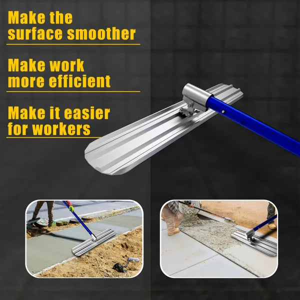 Bull Float Concrete Tools 48''×8'' Magnesium Aluminum Alloy Concrete Float with - Image 4
