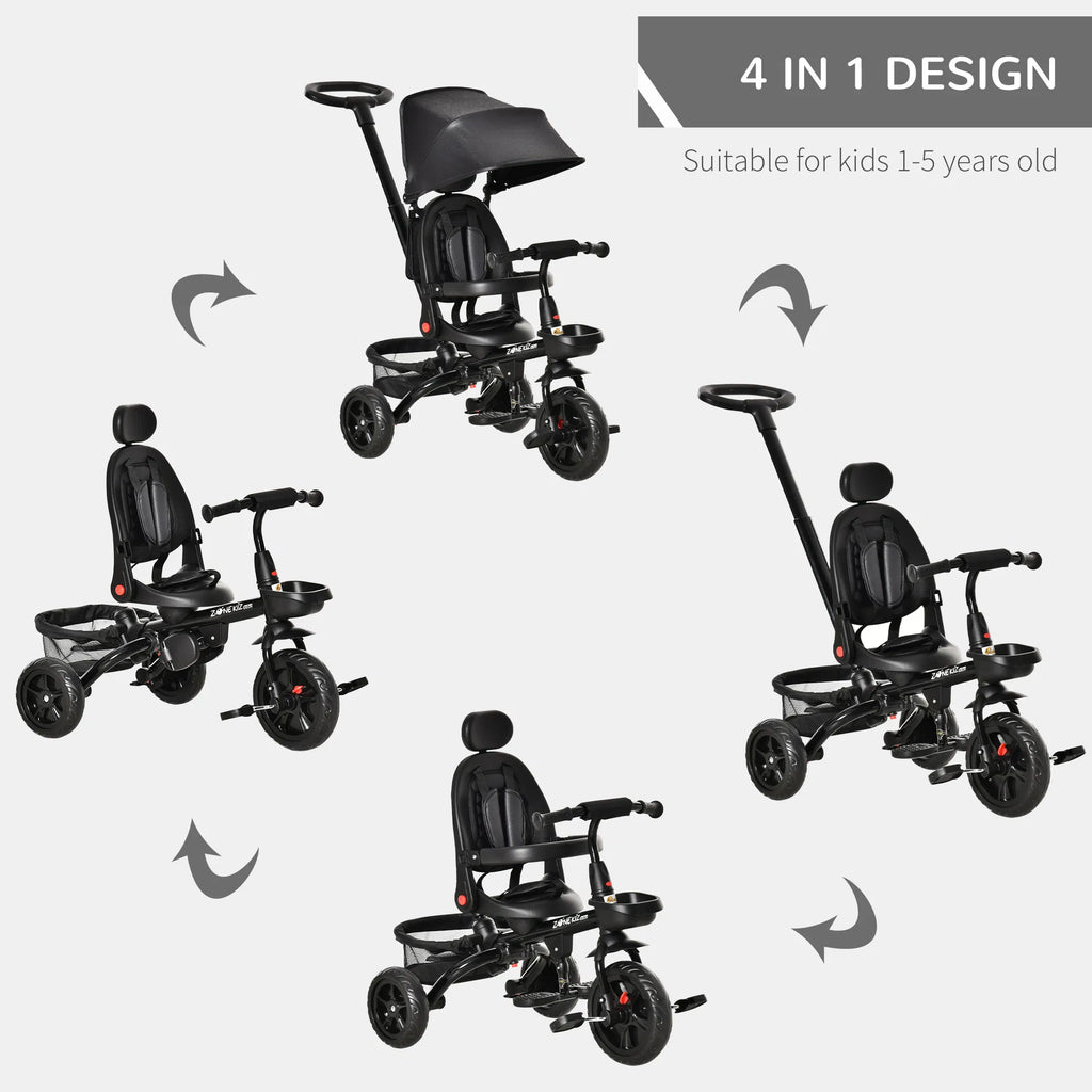 Tricycle for Toddler 4 in 1 Kids Trike with Reversible Adjustable Seat Baby - Image 4