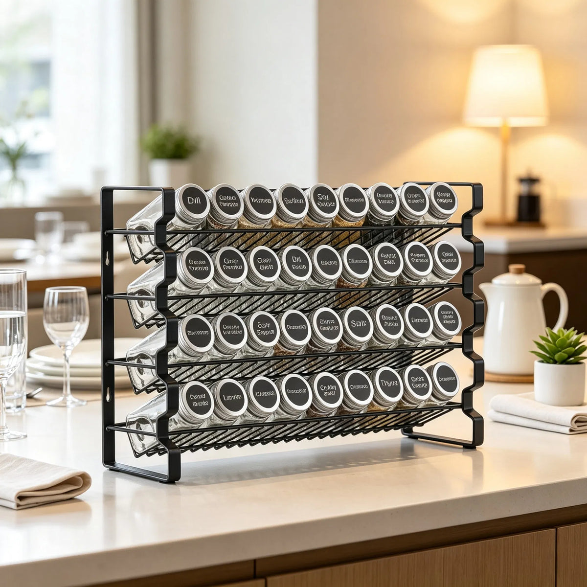 spice rack organizer for cabinet dimensions and features