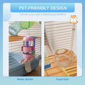 5 Tiers Hamster Cage Portable with Exercise Wheels Play Tube Water Bottle