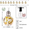 Letter Snowflake 10 LED Globe String Lights 6.5FT Battery Operated Fairy