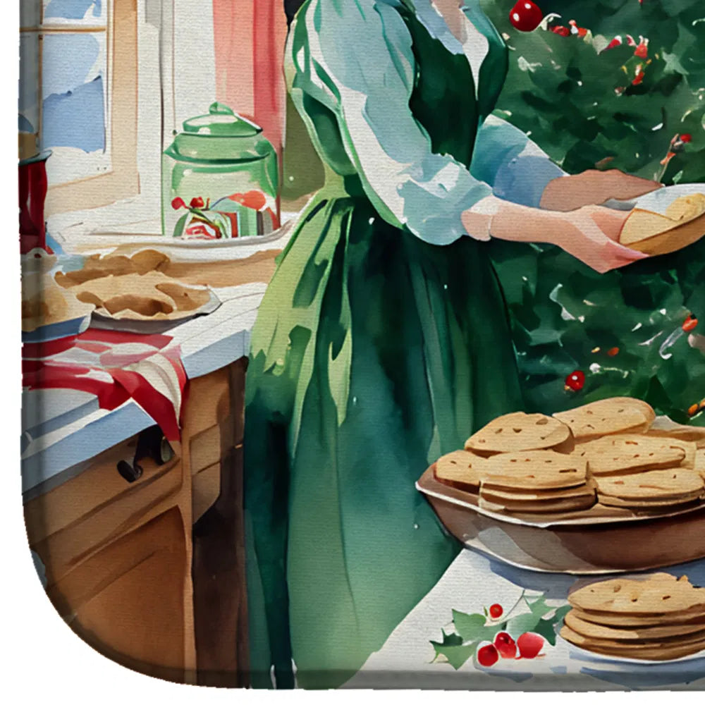 Irish Setter Christmas Cookies Dish Drying Mat Absorbent Dish Drying Mat Pad - Image 4
