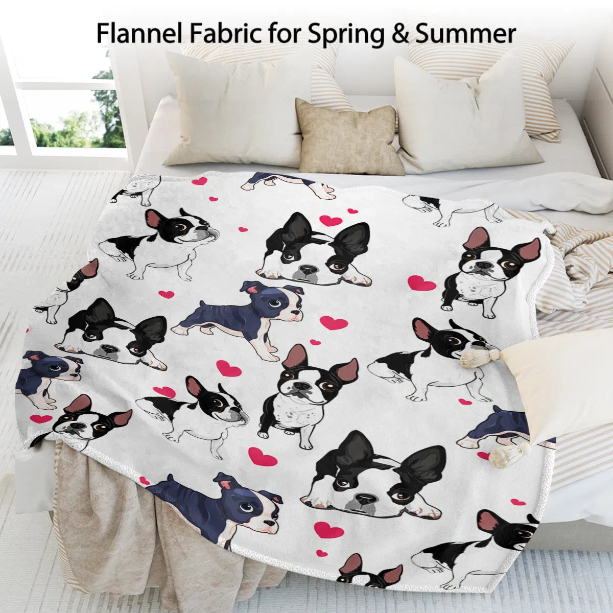 1pc Adorable Fleece Dog Blanket Soft Cozy Lightweight Warm Flannel Throw - Image 3