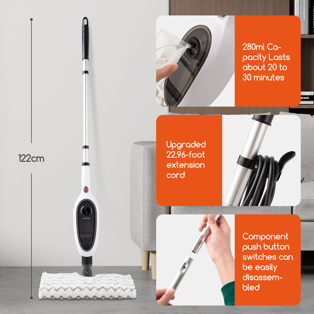 Steam Mops for Floor Cleaning Unique Double Sided Flip Design 15 Seconds Fast - Image 4