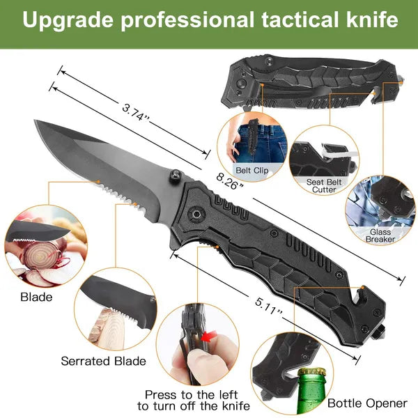 Emergency Survival Kit 30 In 1 Professional Survival Gear Equipment First Aid - Image 5
