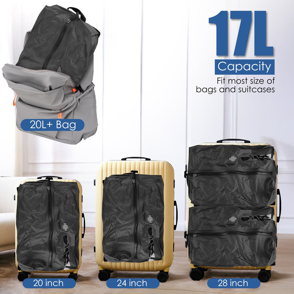 2Pcs 17L Vacuum Bags With Pump Clear Window Handle IP67 Waterproof TPU Vacuum - Image 2