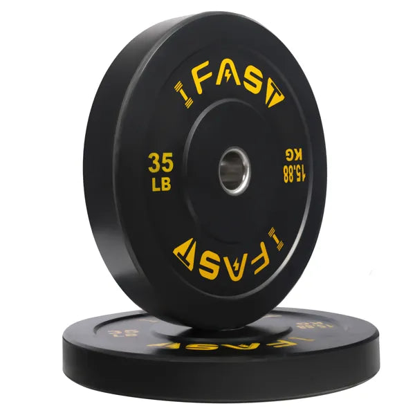 Olympic Weight Plates Rubber Bumper Plates 2 Inch Steel Add 35lb Bundle - Image 4