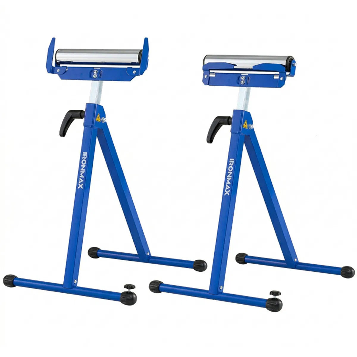 2 Pack Heavy Duty Metal Folding Roller Stand with Edge Guides Portable - Image 3