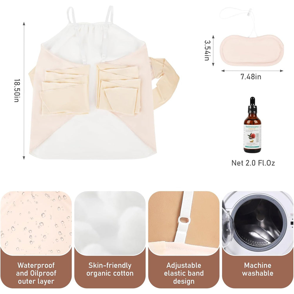 castor oil vest pack wrap product angle 9
