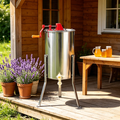 3 Frame Manual Honey Extractor Stainless Steel Beekeeping Honey Spinner With