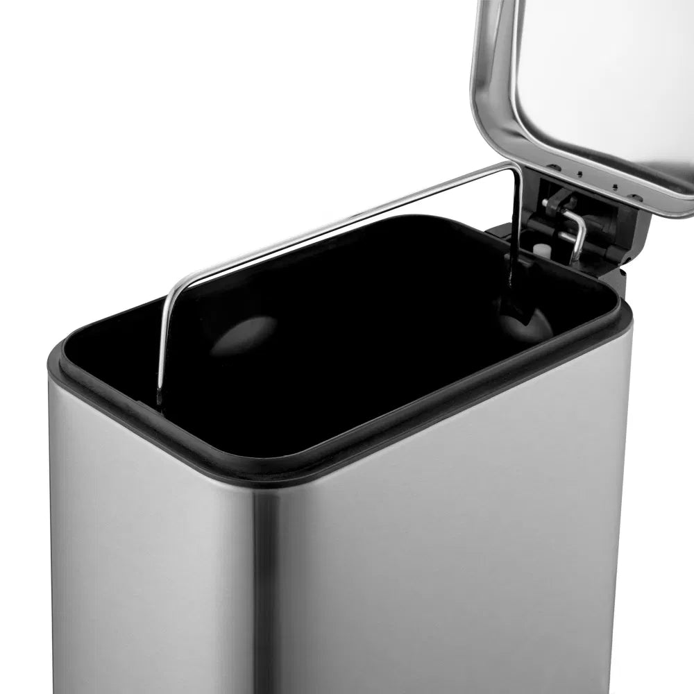 Bathroom Trash Can Combo 1.3 Gallon Stainless Steel Slim Step Garbage Bin with - Image 5