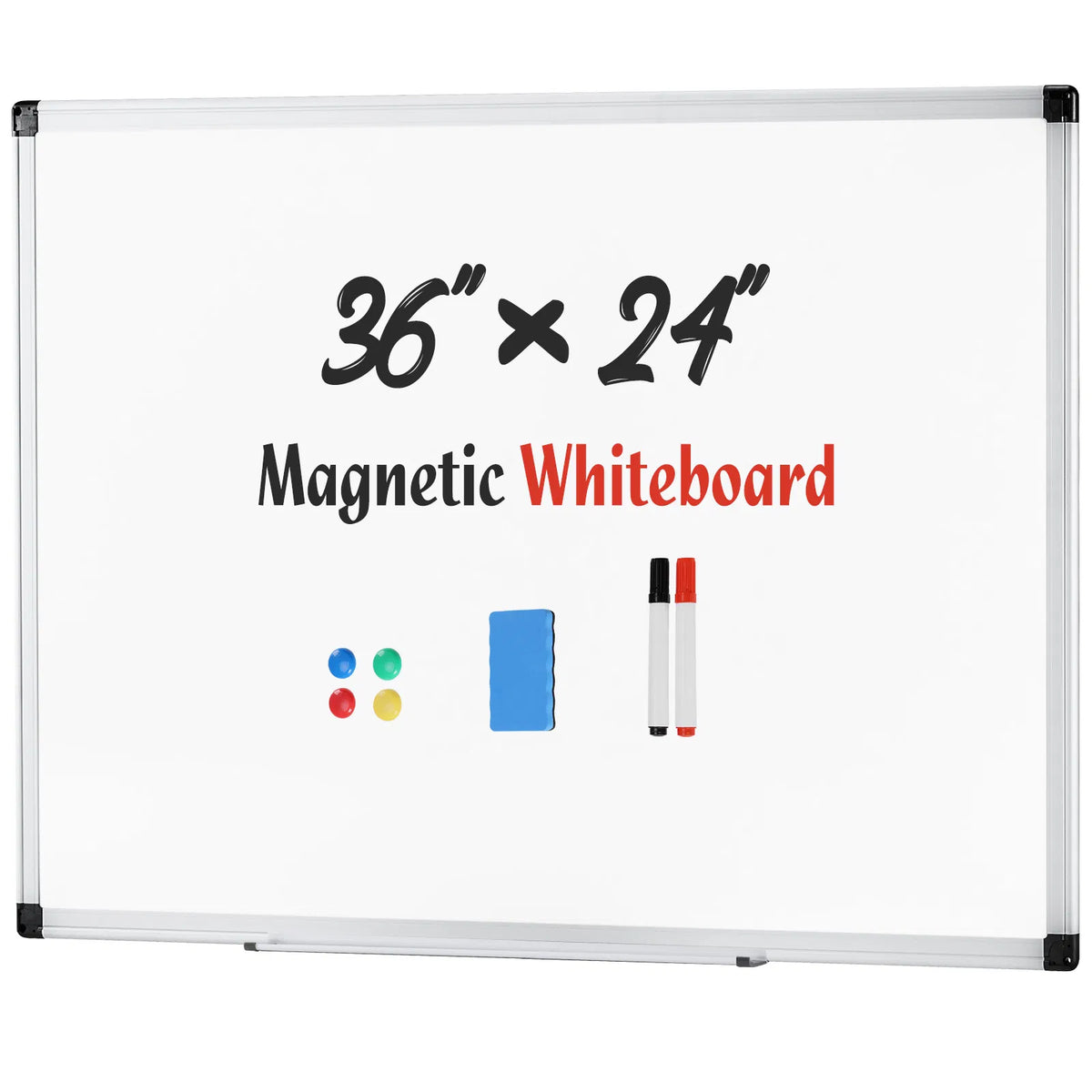 Magnetic Dry Erase Board 36 X 24 Inches White Board for Home Office - Image 4