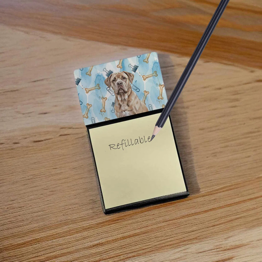Isabella Dogue De Bordeaux Coworker Watercolor Sticky Note Holder Refillable - Image 3