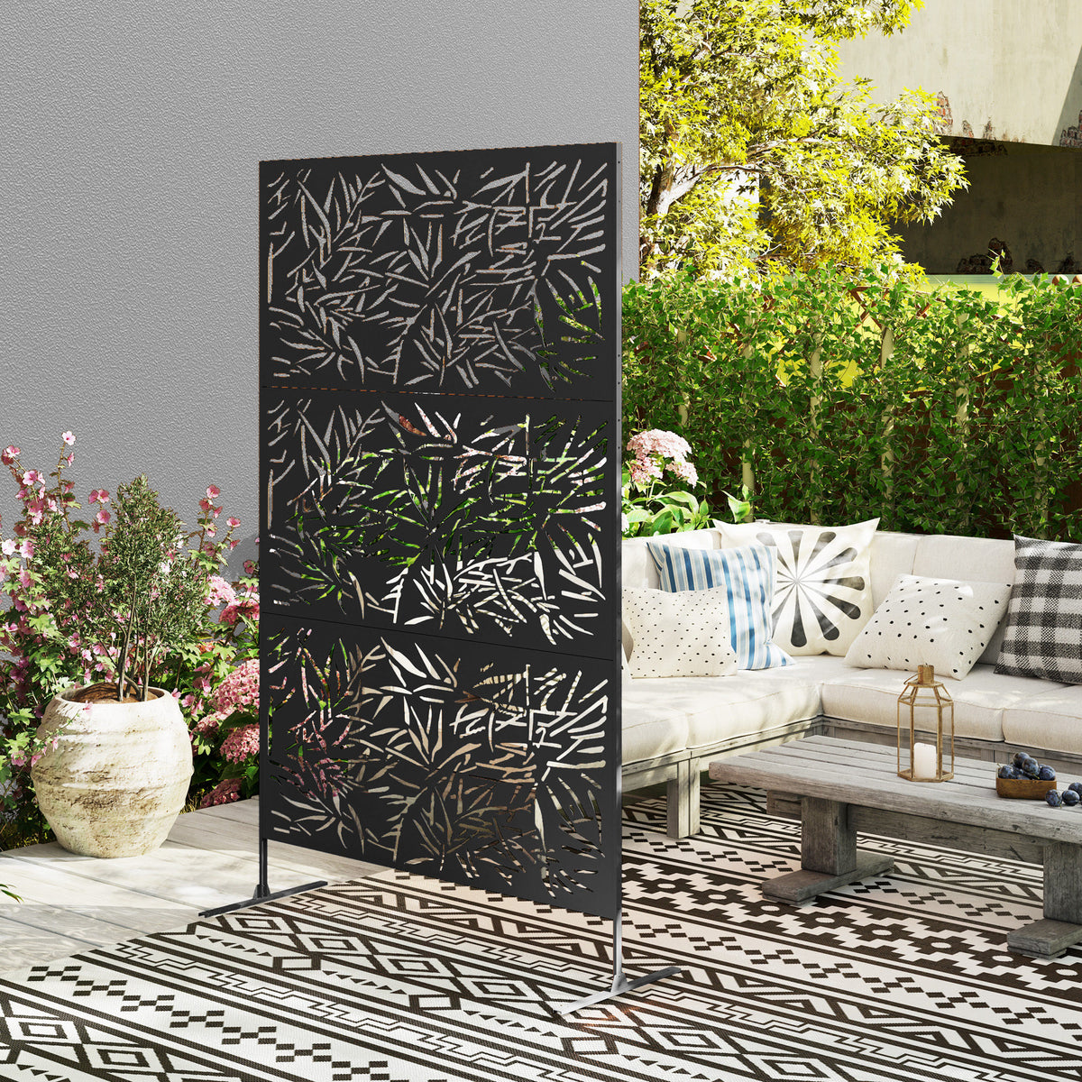 Decorative Privacy Fence Screen Metal Outdoor Climbing Plant Trellis - Additional Product View 5