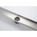 30 Inch Linear Shower Drain with Removable Square Patterned Grate 304
