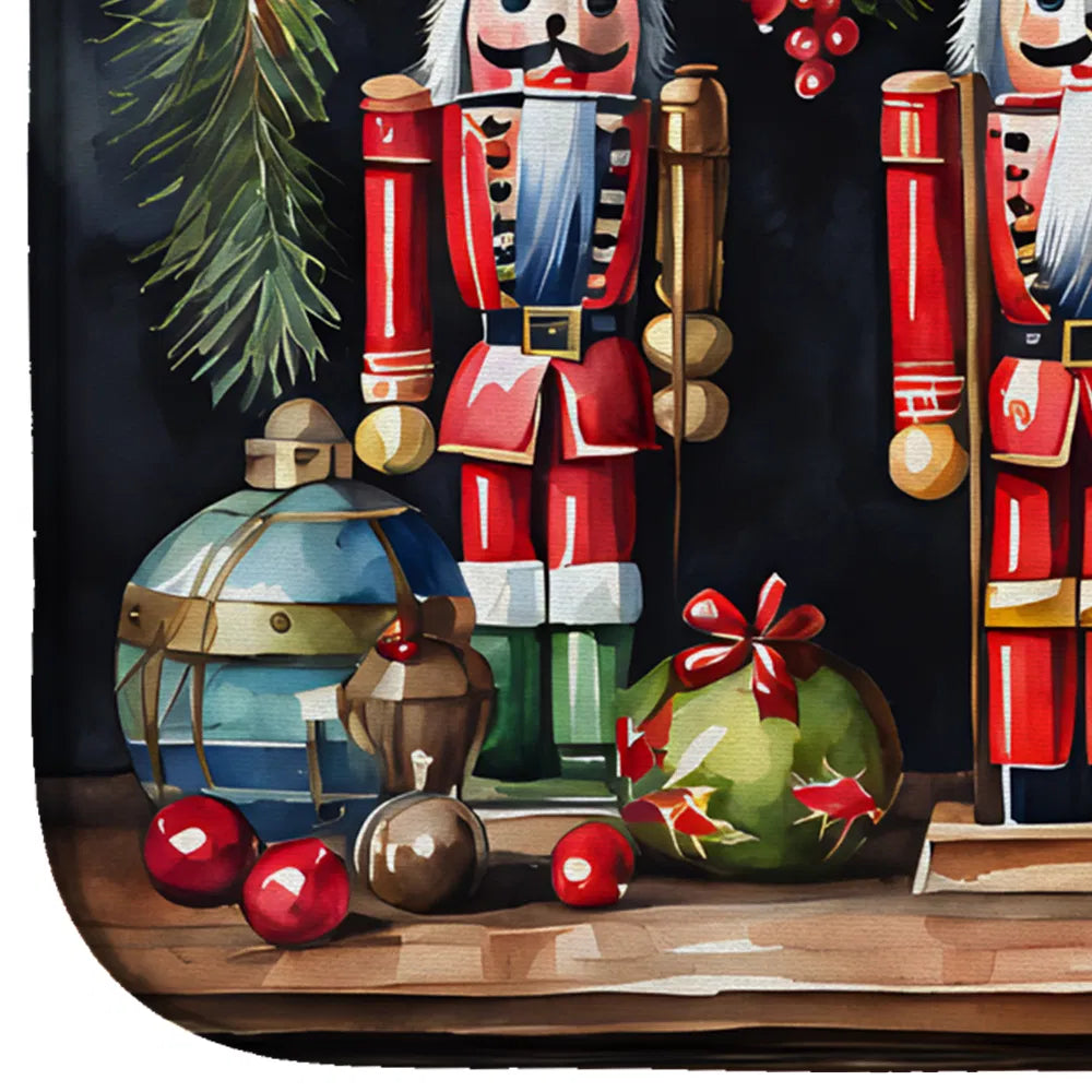 Christmas Nutcrackers Dish Drying Mat Absorbent Dish Drying Mat Pad for Kitchen - Image 5