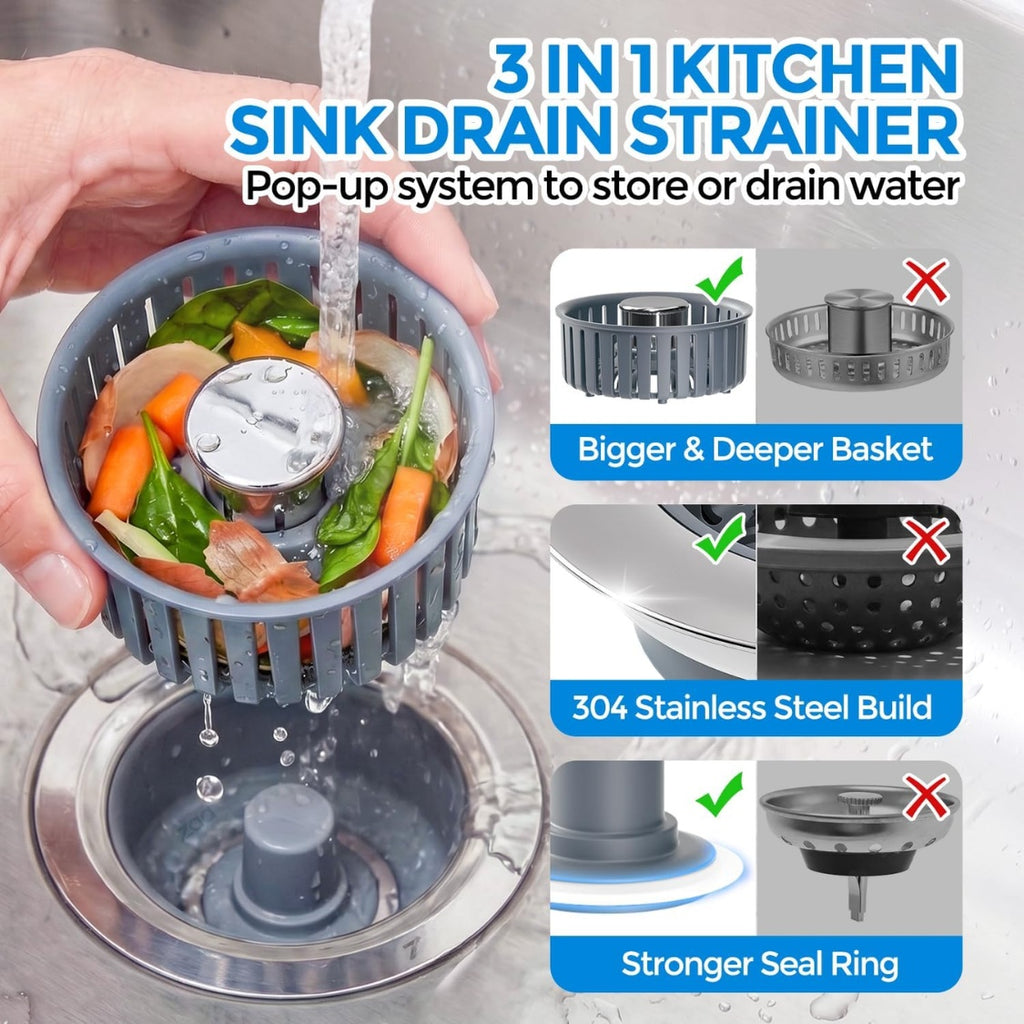 kitchen sink drain strainer stopper
