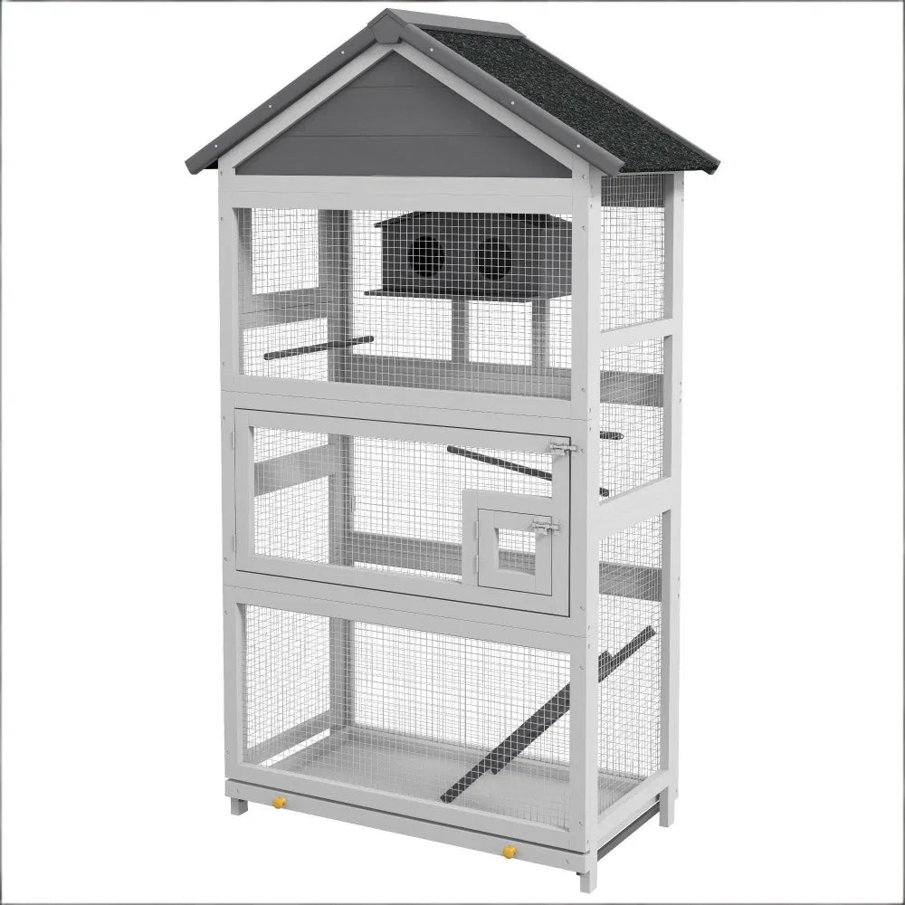 Bird Cage Starter Kit with Detachable Rolling Stand