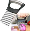 Stainless Steel Onion Holder For Slicing Onion Slicer Guide Kitchen Cutting