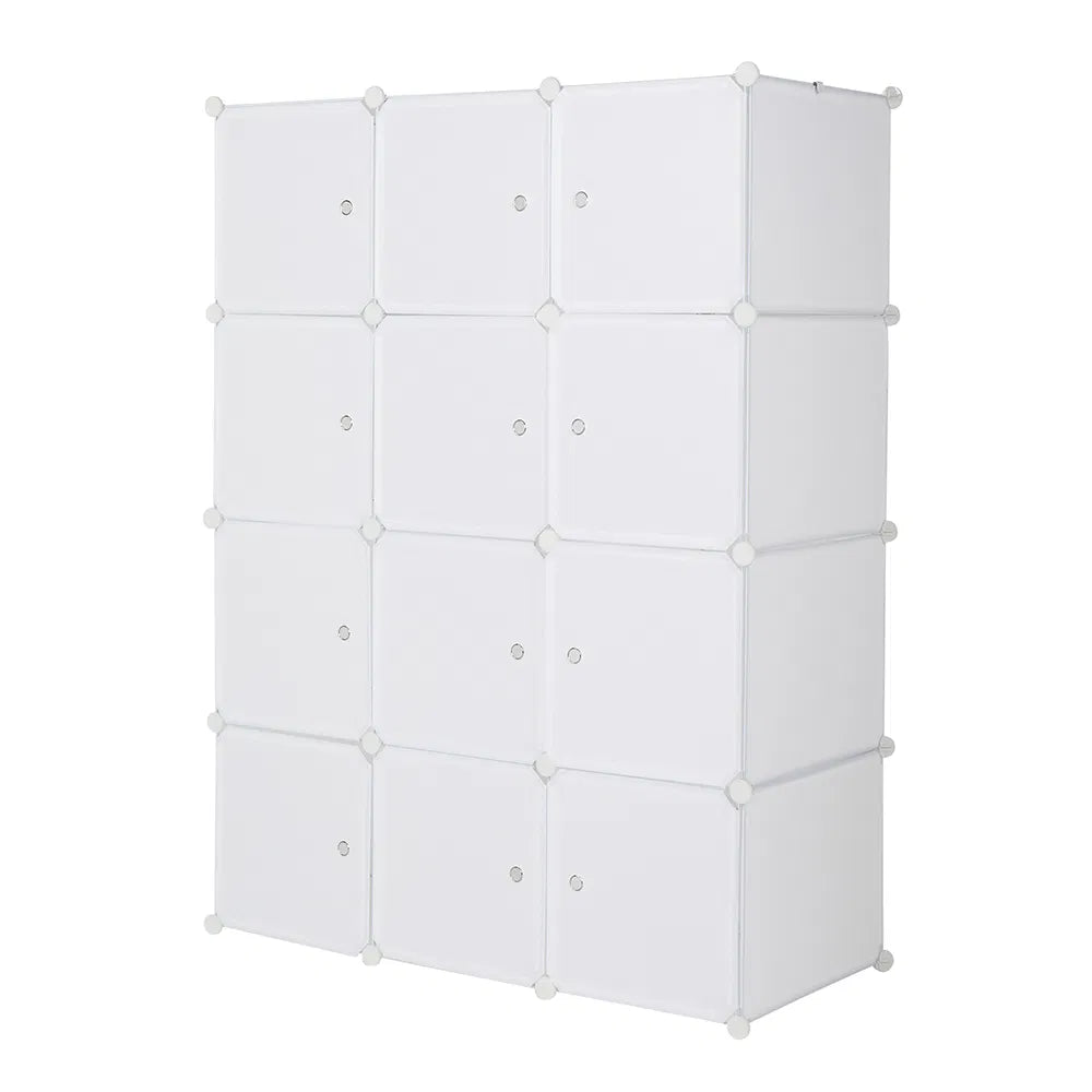 12 cube organizer stackable plastic in use lifestyle