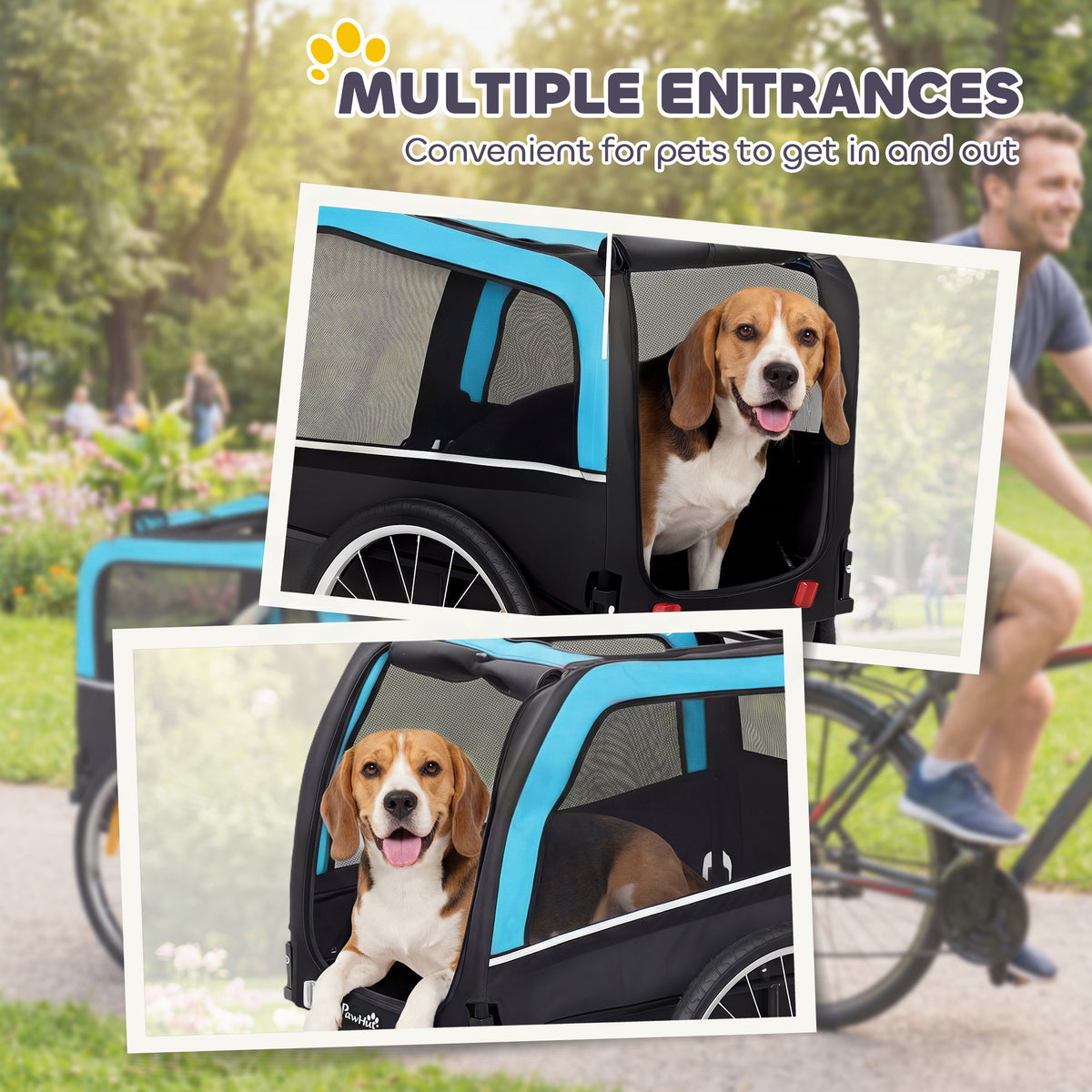 dog bike trailer pet cart product angle 7